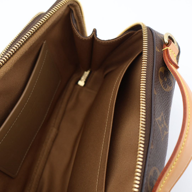 Louis Vuitton Utility Crossbody Shoulder Bag PVC Coated Canvas Leather Monogram