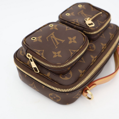 Louis Vuitton Utility Crossbody Shoulder Bag PVC Coated Canvas Leather Monogram