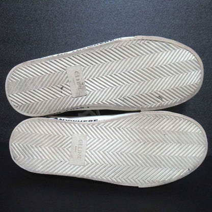 Good Celine Eddy Period Blank Canvas Low Cut Sneakers Size 39 Equivalent To