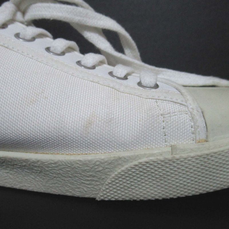 Good Celine Eddy Period Blank Canvas Low Cut Sneakers Size 39 Equivalent To
