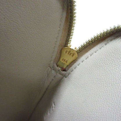 Celine Solo Bicolor Leather Clutch Bag Beige Blue Ladies Used