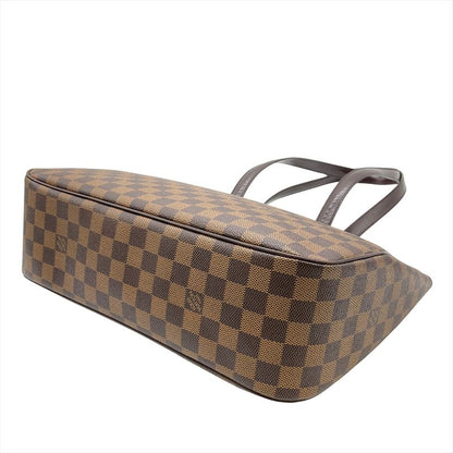 Louis Vuitton Vallioli PM Tote Bag Damier Ebène N51123 Brown Gold Hardware