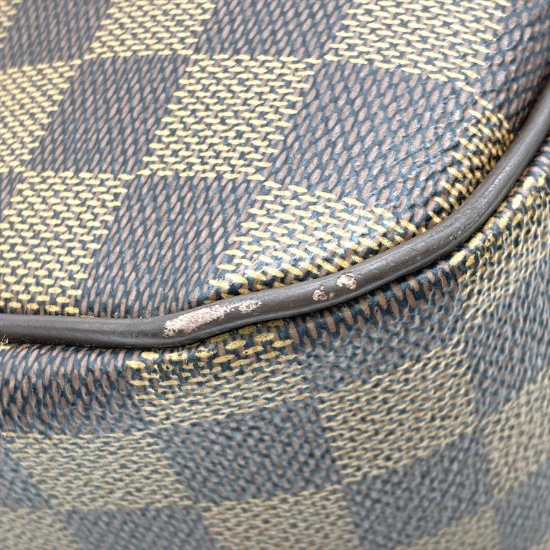 Louis Vuitton Vallioli PM Tote Bag Damier Ebène N51123 Brown Gold Hardware