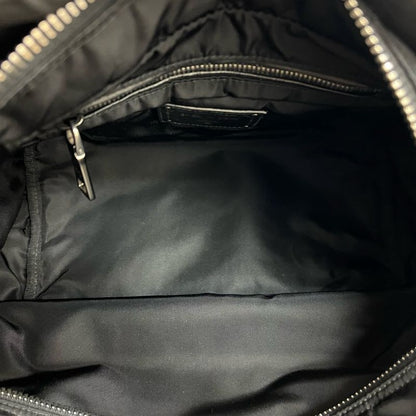 Prada Triangle Logo Hardware Nylon Leather 2-Way Shoulder Bag Tote Bag Handbag