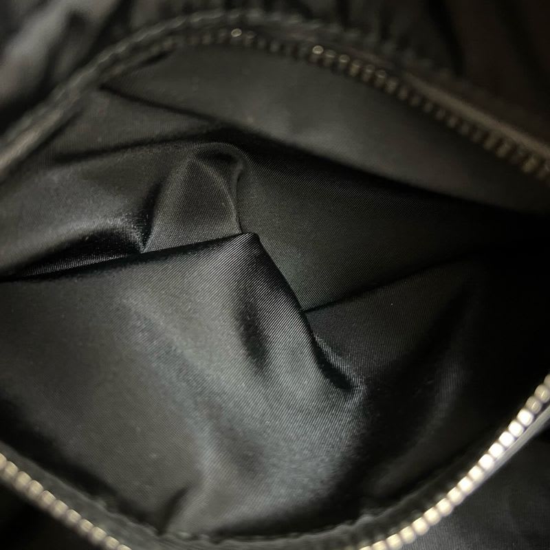 Prada Triangle Logo Hardware Nylon Leather 2-Way Shoulder Bag Tote Bag Handbag