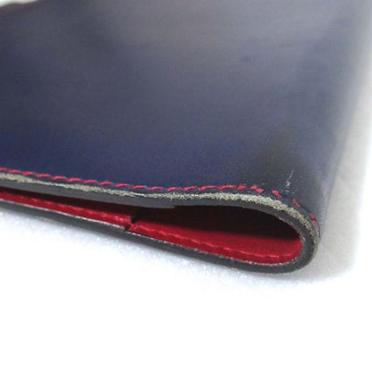 Good Hermes a Engraved Agenda A6 Box Calf Notebook Cabas - Navy and Red Men