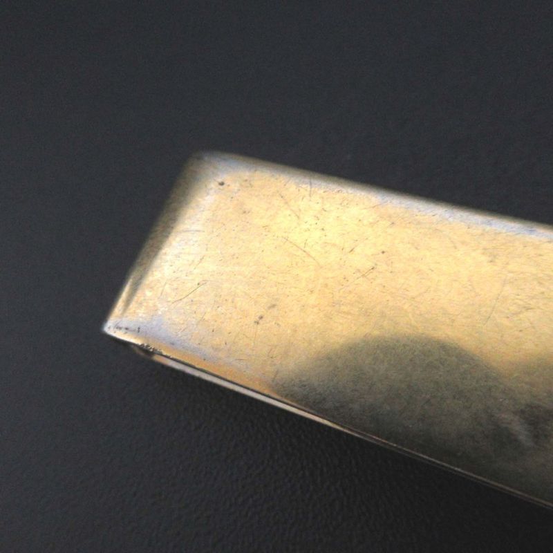 Good Saint Laurent Paris Money Clip Id Bill Clip Gold Color Men Women Used