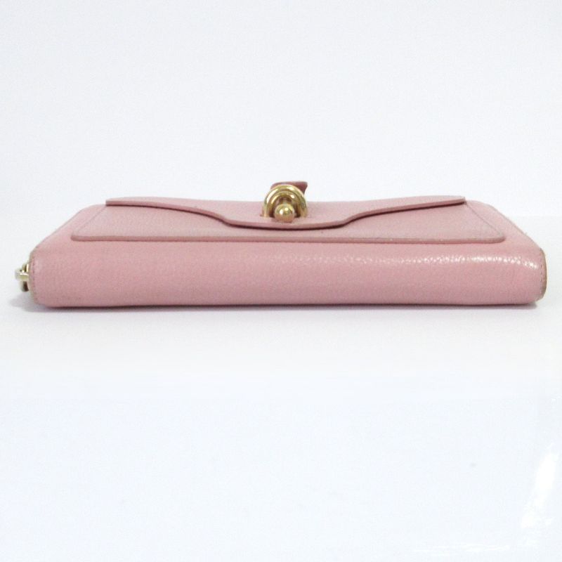 Good Balenciaga Round Zipper Long Wallet Long Wallet Pink Ladies Secondhand Used