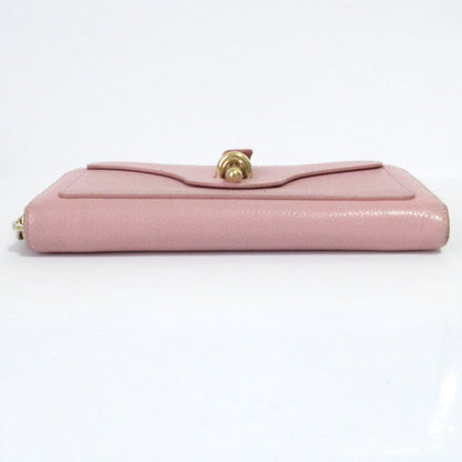 Good Balenciaga Round Zipper Long Wallet Long Wallet Pink Ladies Secondhand Used