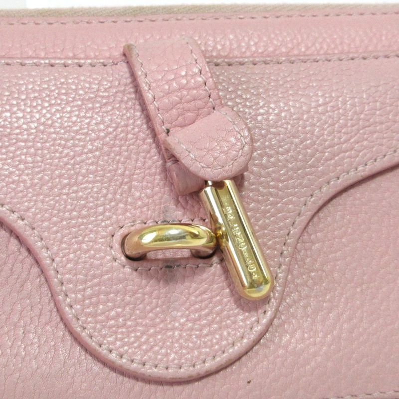 Good Balenciaga Round Zipper Long Wallet Long Wallet Pink Ladies Secondhand Used