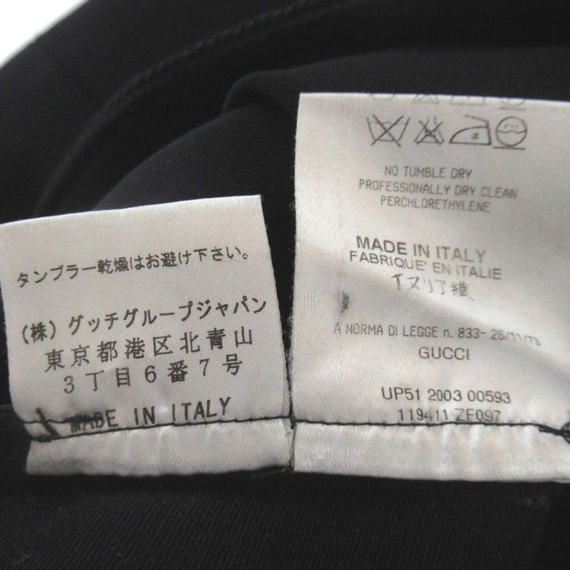 Gucci Tom Ford Period Flared Slacks Pants Size 40 Black Women Used