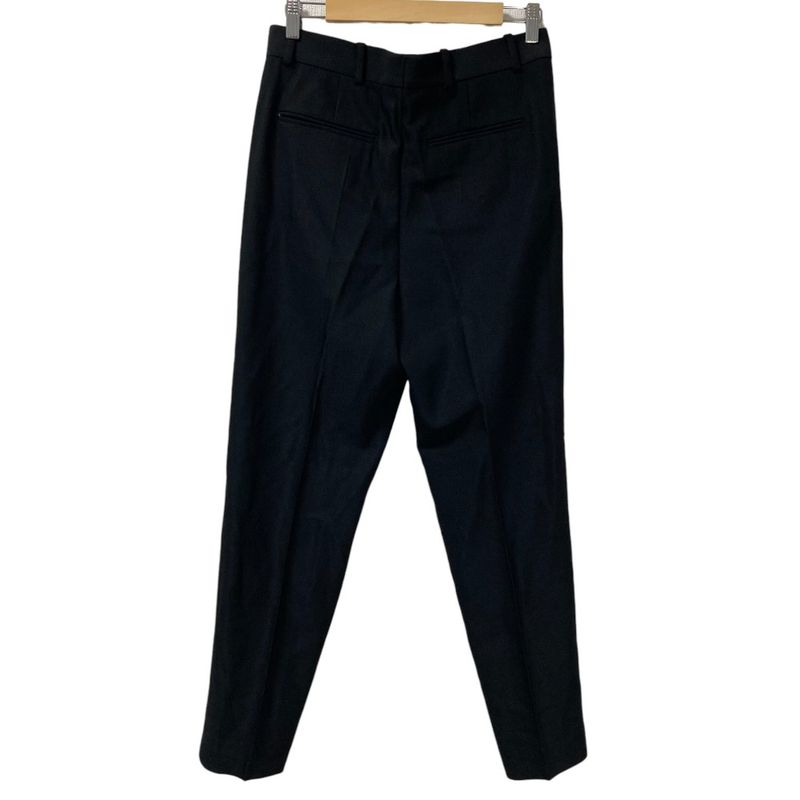 Good Celine Phoebe Period Wool Rayon Slack Pants Size 38 Black Women's Used