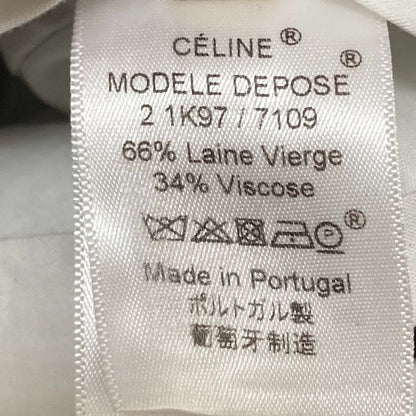 Good Celine Phoebe Period Wool Rayon Slack Pants Size 38 Black Women's Used