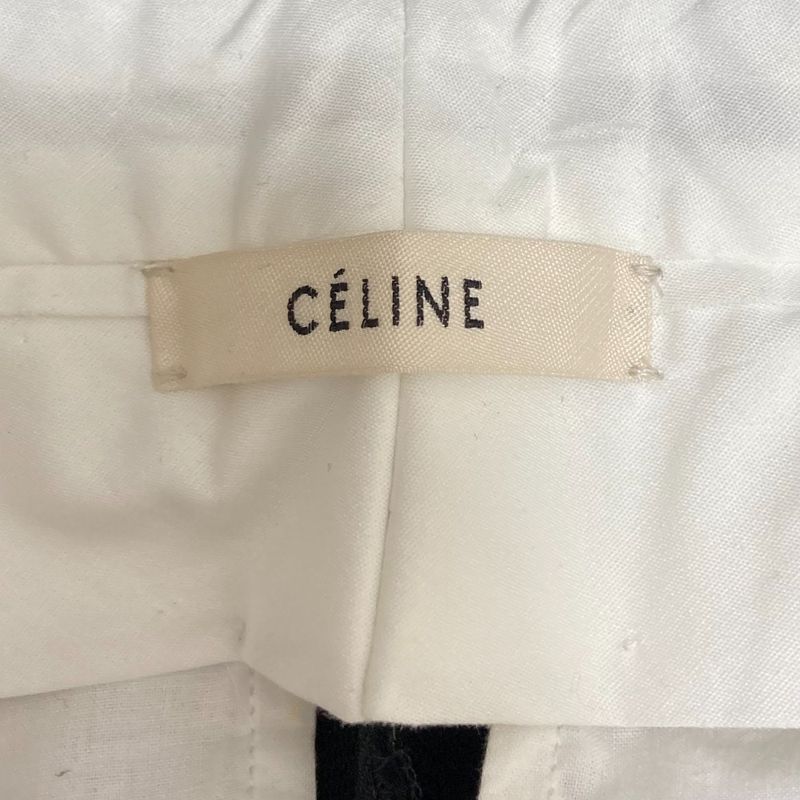 Good Celine Phoebe Period Wool Rayon Slack Pants Size 38 Black Women's Used