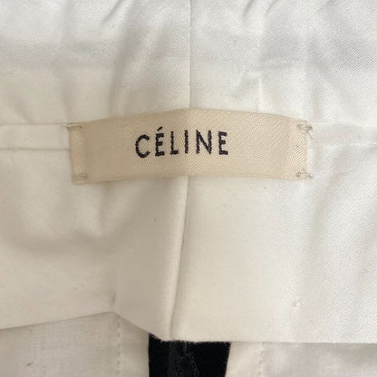 Good Celine Phoebe Period Wool Rayon Slack Pants Size 38 Black Women's Used