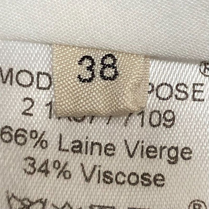 Good Celine Phoebe Period Wool Rayon Slack Pants Size 38 Black Women's Used