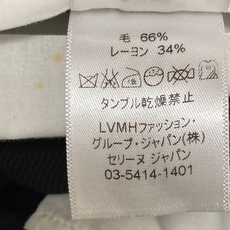 Good Celine Phoebe Period Wool Rayon Slack Pants Size 38 Black Women's Used