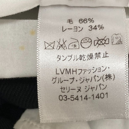 Good Celine Phoebe Period Wool Rayon Slack Pants Size 38 Black Women's Used