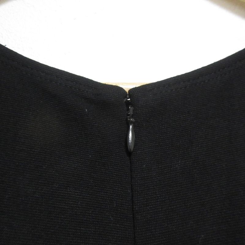 Prada Sleeveless Knit Long Dress M Size Black Women's Used