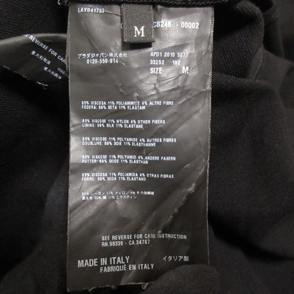 Prada Sleeveless Knit Long Dress M Size Black Women's Used