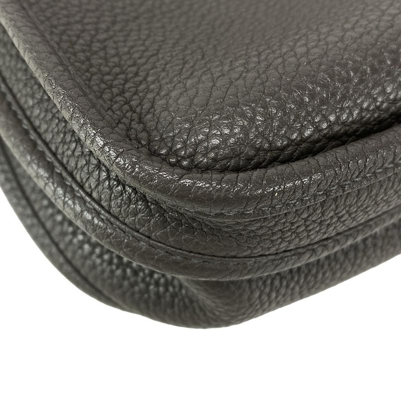 Hermes Shoulder Bag Evelyn 3 III PM Graphite Silver Hardware