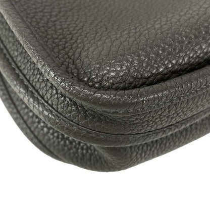 Hermes Shoulder Bag Evelyn 3 III PM Graphite Silver Hardware