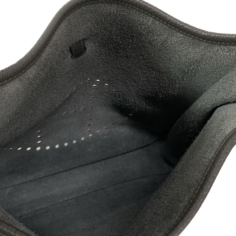 Hermes Shoulder Bag Evelyn 3 III PM Graphite Silver Hardware