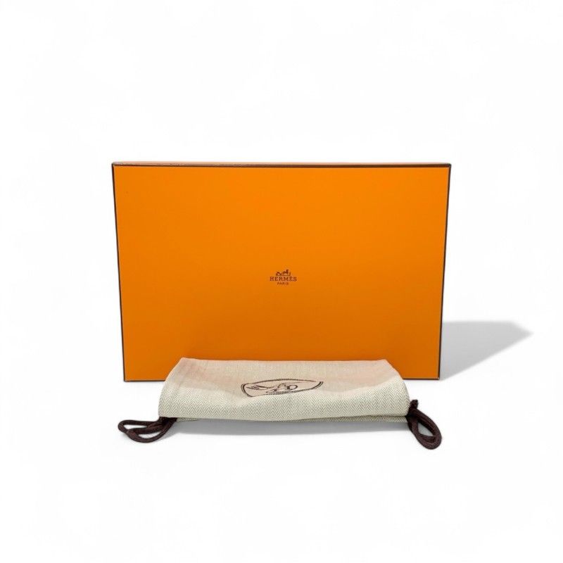 Hermes Colette Loafer Leather Shoes Leather White Silver Ruri Buckle Moccasins