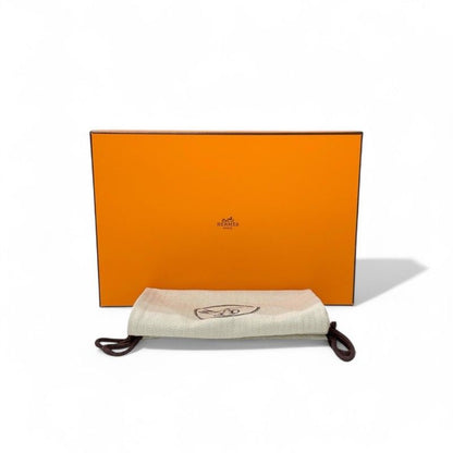 Hermes Colette Loafer Leather Shoes Leather White Silver Ruri Buckle Moccasins