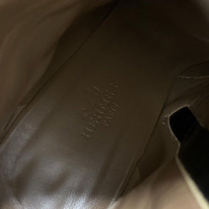 Hermes Boots Short Shoes Leather Black Silver Kelly Hardware
