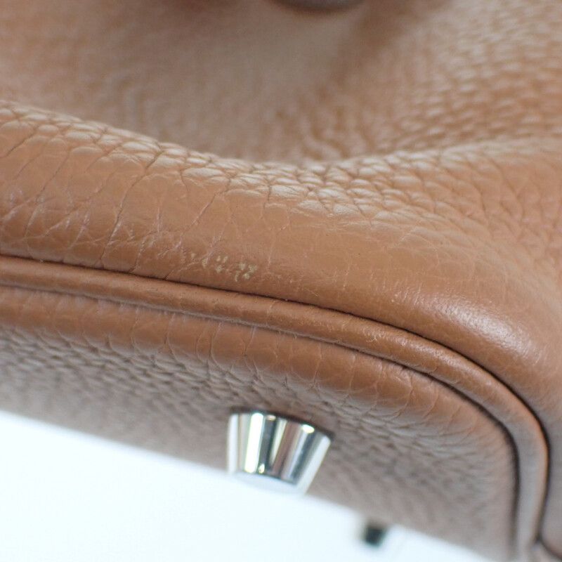 Hermes Picotin Lock MM H060991ck37 Handbag Taurillon Clemence Gold Silver