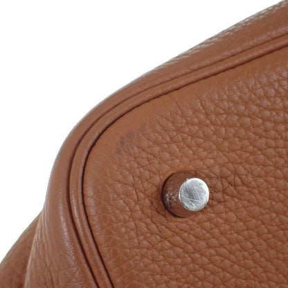 Hermes Picotin Lock MM H060991ck37 Handbag Taurillon Clemence Gold Silver