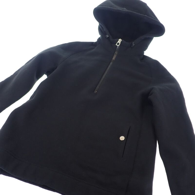 Hermes Fitted Sweatshirt Hoodie M H800735e_01m Hoodie Cotton Elastane Black