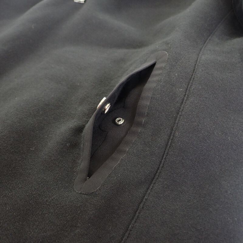 Hermes Fitted Sweatshirt Hoodie M H800735e_01m Hoodie Cotton Elastane Black