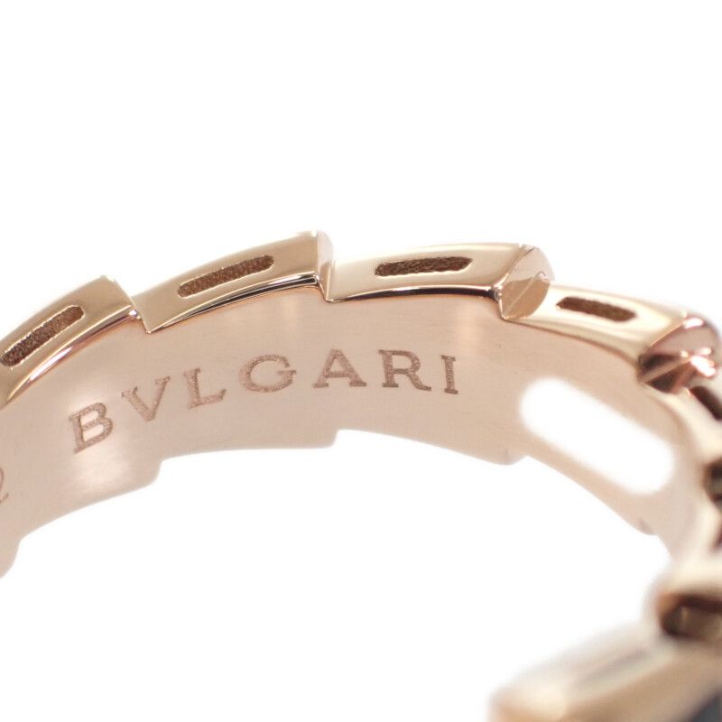 Bulgari Bvlgari Serpenti Viper No 11 52 356630 Ring 18K Pink Gold With Diamonds