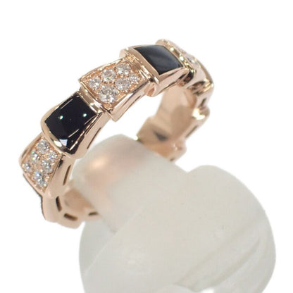 Bulgari Bvlgari Serpenti Viper No 11 52 356630 Ring 18K Pink Gold With Diamonds