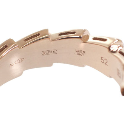 Bulgari Bvlgari Serpenti Viper No 11 52 356630 Ring 18K Pink Gold With Diamonds