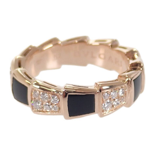 Bulgari Bvlgari Serpenti Viper No 11 52 356630 Ring 18K Pink Gold With Diamonds
