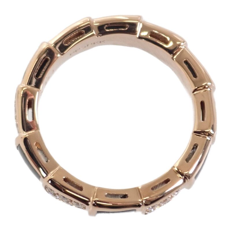 Bulgari Bvlgari Serpenti Viper No 11 52 356630 Ring 18K Pink Gold With Diamonds