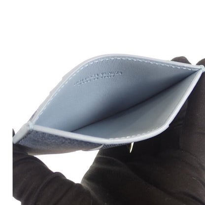 Bottega Veneta Cassette 748052v49k14288 Card Case Lambskin Blue Melange Ice