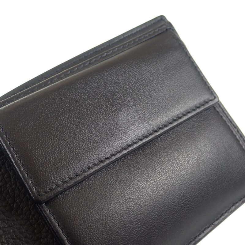 Christian DIOR CD Icon Wallet 2esbc027cdi_h00n Bifold Wallet Grain Calf Leather