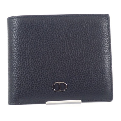 Christian DIOR CD Icon Wallet 2esbc027cdi_h00n Bifold Wallet Grain Calf Leather