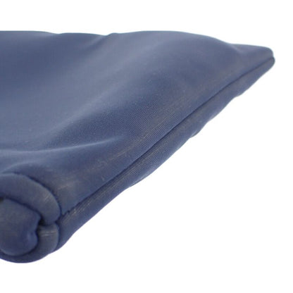 Hermes Trousse Flat MM Neobain Pouch Nylon Polyurethane Navy Ladies [AB