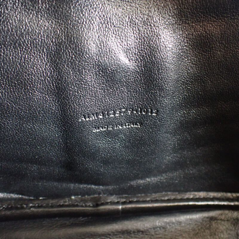 Saint Laurent Roux Mini Bag 612579 Shoulder Bag Calf Gray Gold Hardware Women's