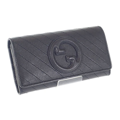 Gucci Blondi Continental Wallet 760302_aacp7_1000 Long Leather Black Ladies