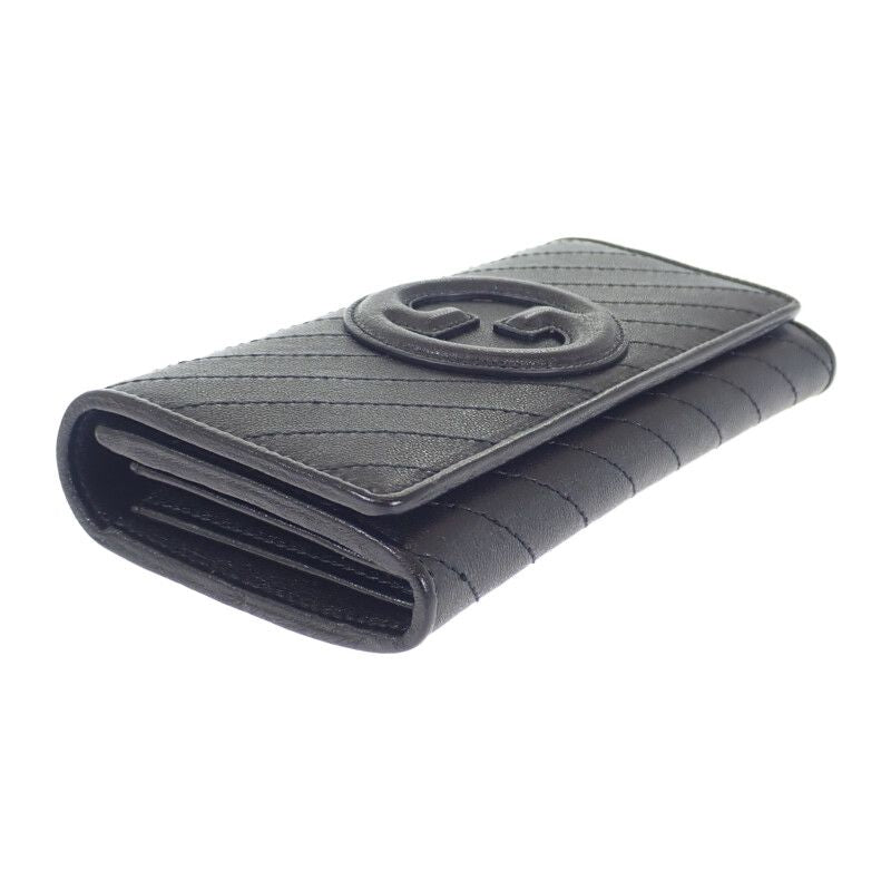 Gucci Blondi Continental Wallet 760302_aacp7_1000 Long Leather Black Ladies