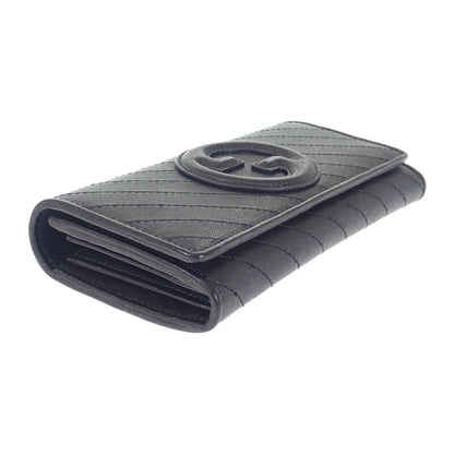 Gucci Blondi Continental Wallet 760302_aacp7_1000 Long Leather Black Ladies