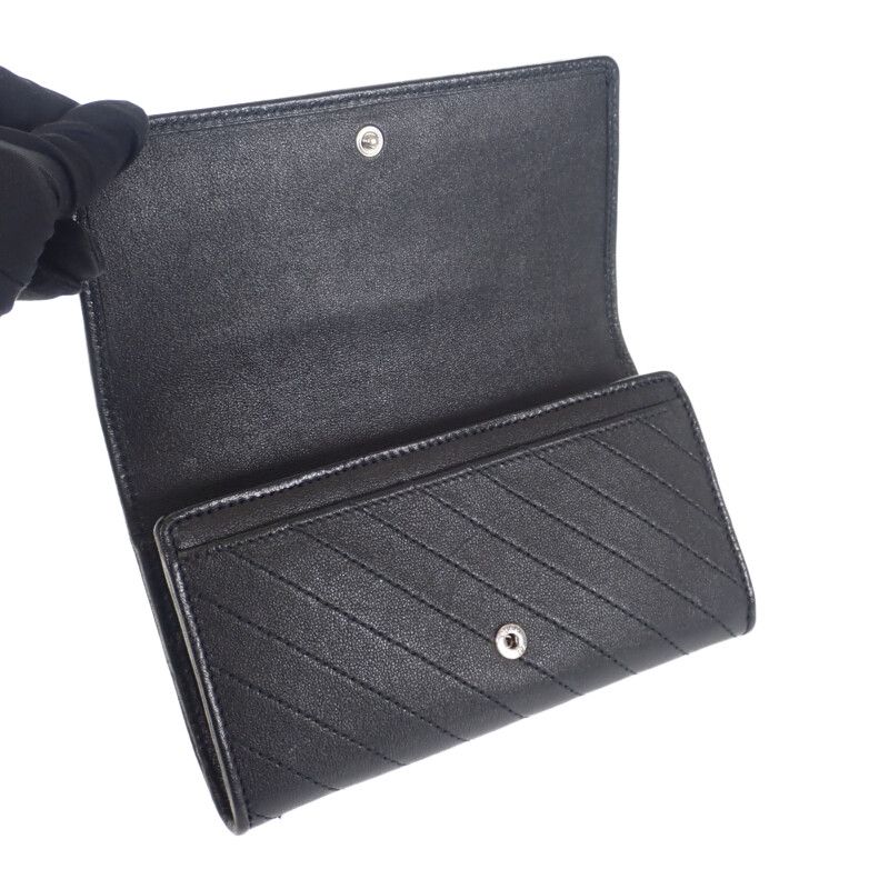 Gucci Blondi Continental Wallet 760302_aacp7_1000 Long Leather Black Ladies