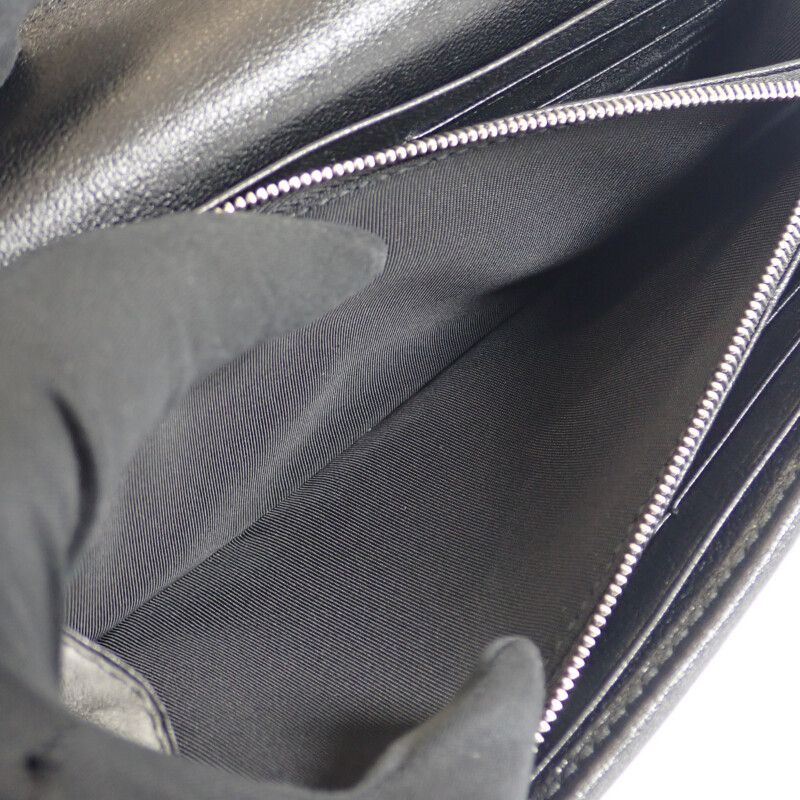 Gucci Blondi Continental Wallet 760302_aacp7_1000 Long Leather Black Ladies