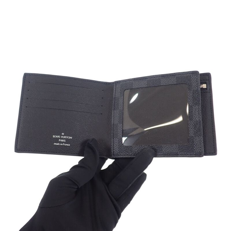 Louis Vuitton Portefeuille Amerigo NM N60053 Damier Graphite Bifold Wallet